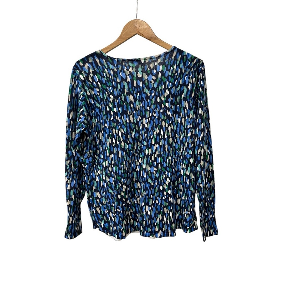 Chico’s V Neck Printed Pullover Knit Top 1 - Picture 2 of 5